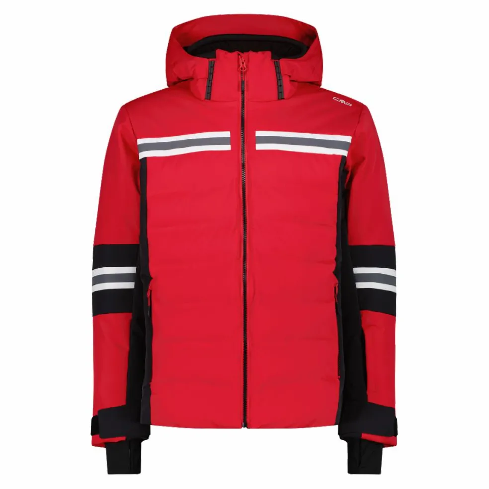 Giacca da sci da uomo in twill con cappuccio 4 way stretch