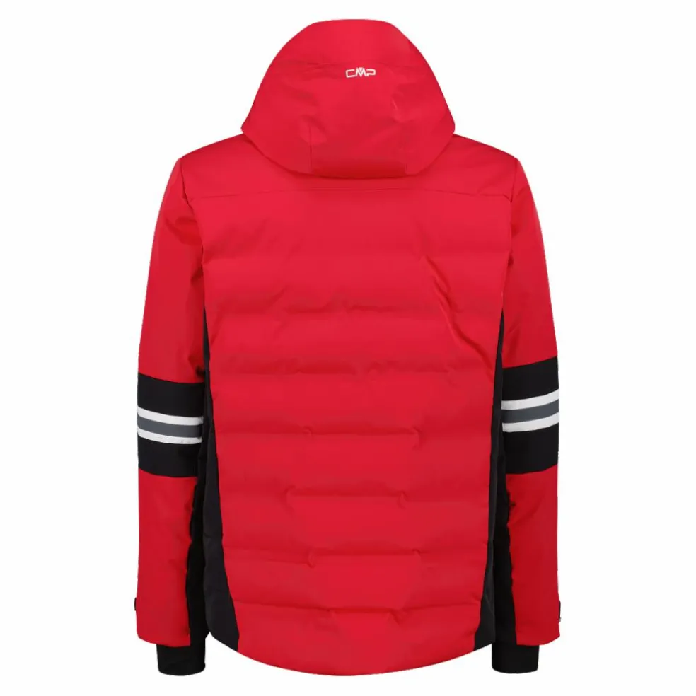 Giacca da sci da uomo in twill con cappuccio 4 way stretch