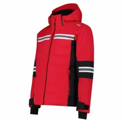 Giacca da sci da uomo in twill con cappuccio 4 way stretch