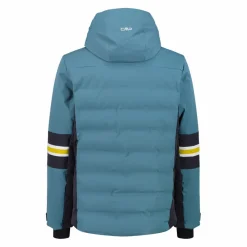 Giacca da sci da uomo in twill con cappuccio 4 way stretch