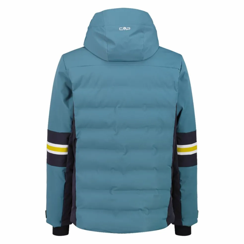 Giacca da sci da uomo in twill con cappuccio 4 way stretch