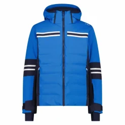 Giacca da sci da uomo in twill con cappuccio 4 way stretch