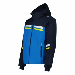 Giacca da sci da uomo in twill con cappuccio