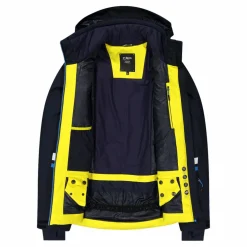Giacca da sci da uomo in twill con cappuccio