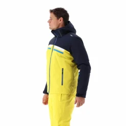 Giacca da sci da uomo in twill con cappuccio