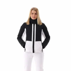 Giacca da sci in stretch twill con cappuccio staccabile da donna