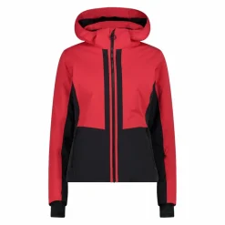 Giacca da sci in stretch twill con cappuccio staccabile da donna