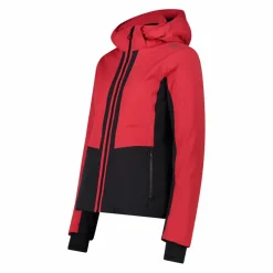 Giacca da sci in stretch twill con cappuccio staccabile da donna