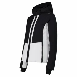 Giacca da sci in stretch twill con cappuccio staccabile da donna