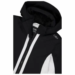 Giacca da sci in stretch twill con cappuccio staccabile da donna