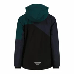 Giacca da sci in twill da bambino con cappuccio
