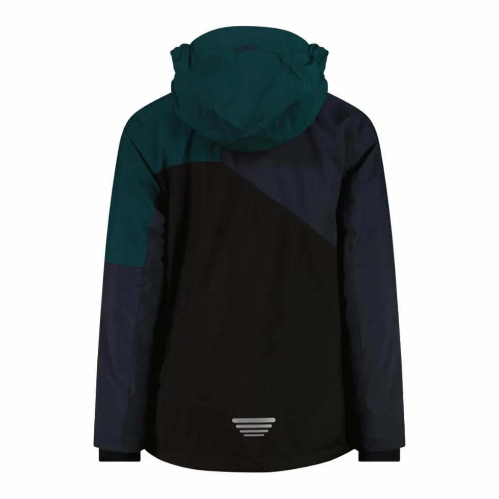 Giacca da sci in twill da bambino con cappuccio
