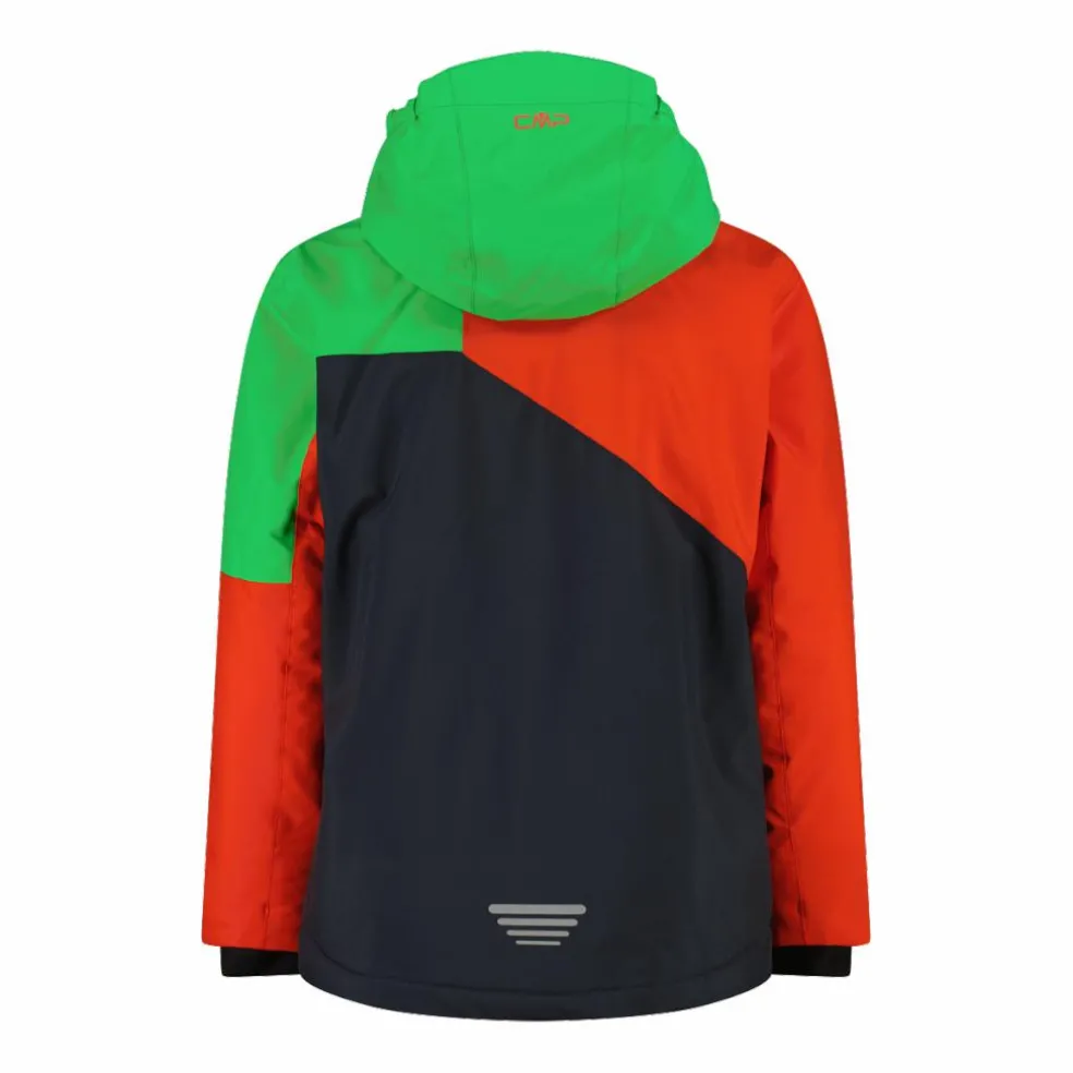Giacca da sci in twill da bambino con cappuccio