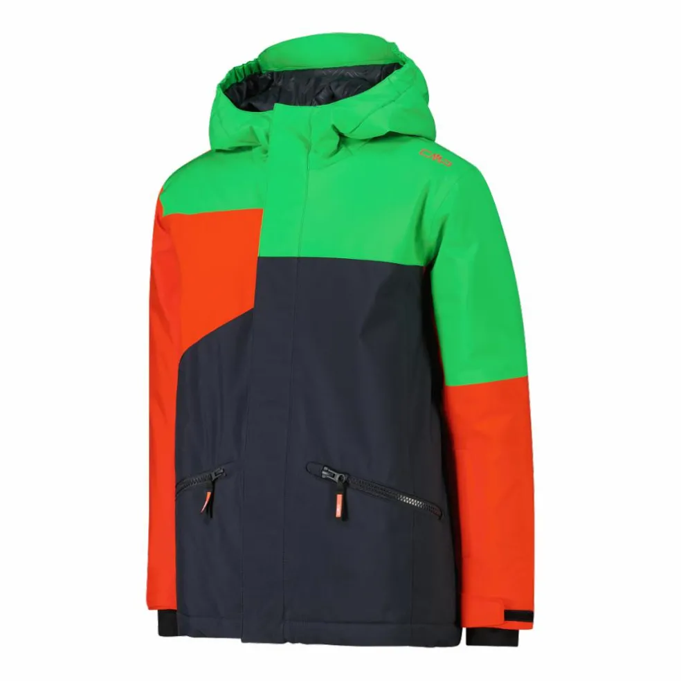 Giacca da sci in twill da bambino con cappuccio