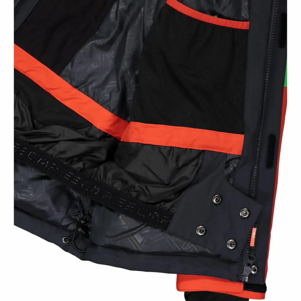 Giacca da sci in twill da bambino con cappuccio