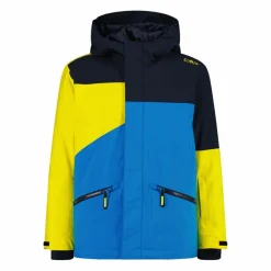 Giacca da sci in twill da bambino con cappuccio