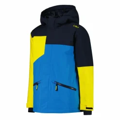 Giacca da sci in twill da bambino con cappuccio
