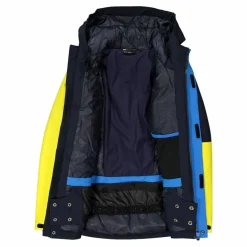 Giacca da sci in twill da bambino con cappuccio