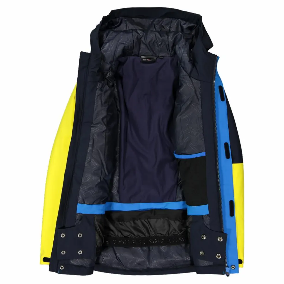 Giacca da sci in twill da bambino con cappuccio