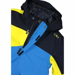 Giacca da sci in twill da bambino con cappuccio
