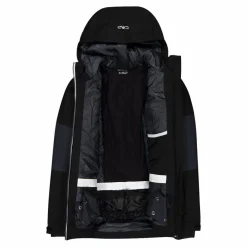 Giacca da sci in twill da bambino con cappuccio