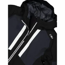 Giacca da sci in twill da bambino con cappuccio