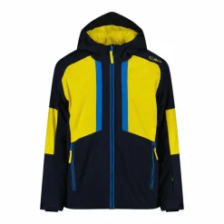 Giacca da sci in twill da bambino con cappuccio