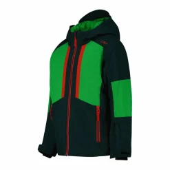 Giacca da sci in twill da bambino con cappuccio
