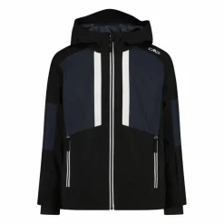Giacca da sci in twill da bambino con cappuccio