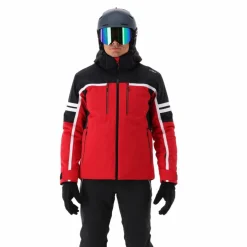 Giacca da sci in twill elasticizzato da uomo
