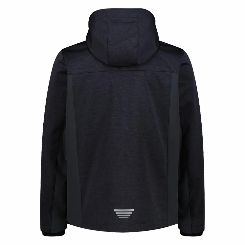 Giacca da uomo con Cappuccio Staccabile melange