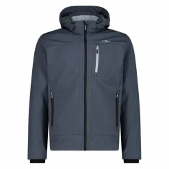 Giacca da uomo in Softshell con cappuccio staccabile