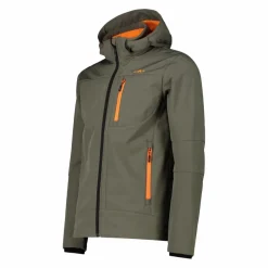 Giacca da uomo in Softshell con cappuccio staccabile