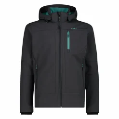 Giacca da uomo in Softshell con cappuccio staccabile