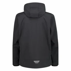 Giacca da uomo in Softshell con cappuccio staccabile