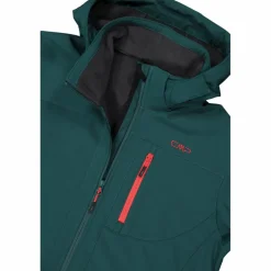 Giacca da uomo in Softshell con cappuccio staccabile