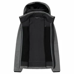 Giacca da uomo in Softshell melange con cappuccio staccabile