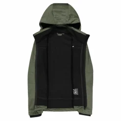 Giacca da uomo in Softshell melange con cappuccio staccabile