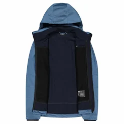 Giacca da uomo in Softshell melange con cappuccio staccabile