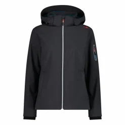 Giacca donna in Softshell con cappuccio staccabile