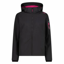 Giacca donna in Softshell con cappuccio staccabile