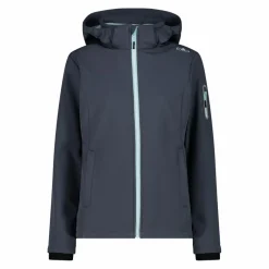 Giacca donna in Softshell con cappuccio staccabile