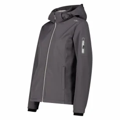 Giacca donna in Softshell con cappuccio staccabile