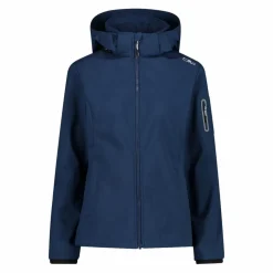 Giacca donna in Softshell con cappuccio staccabile