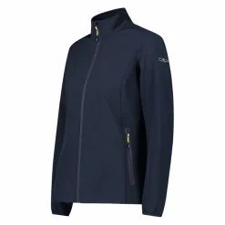 Giacca donna in softshell con dettagli reflective