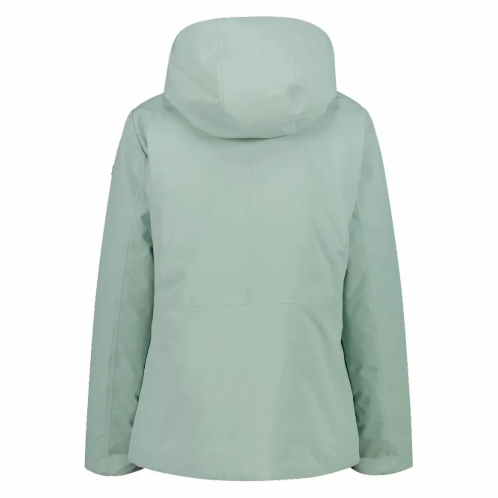 Giacca double face con cappuccio da donna