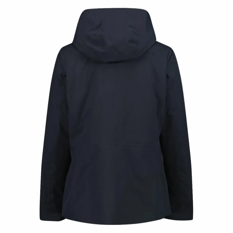 Giacca double face con cappuccio da donna