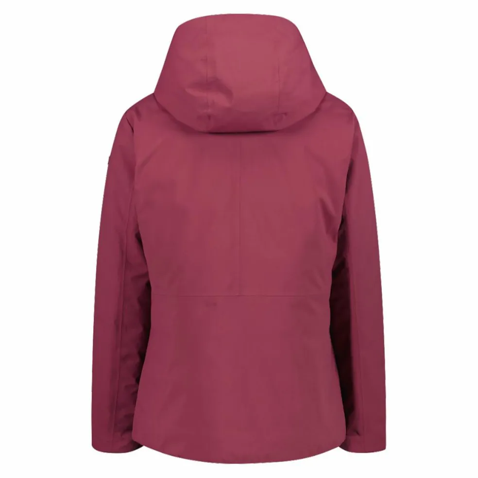 Giacca double face con cappuccio da donna