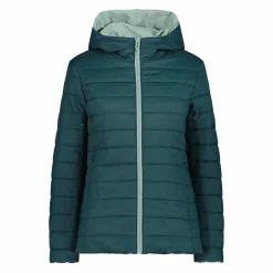 Giacca double face con cappuccio da donna