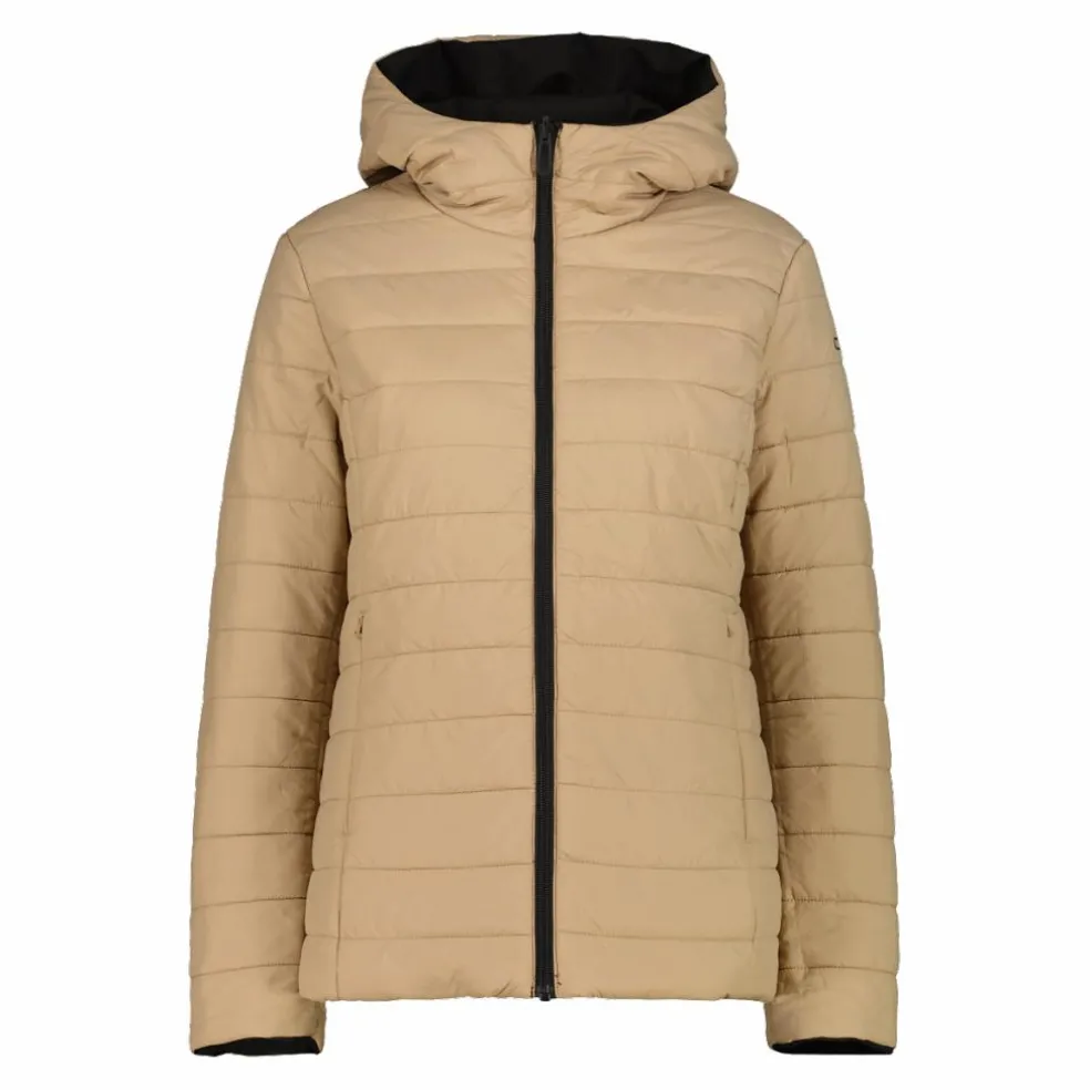 Giacca double face con cappuccio da donna